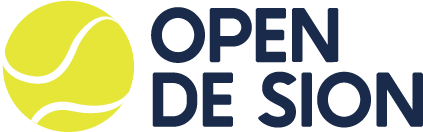 Open de Sion logo with a tennis ball and text