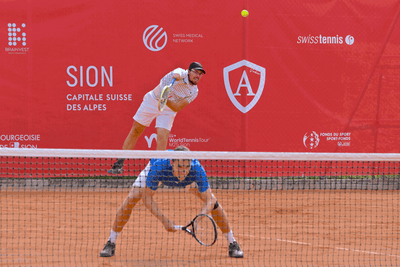 Top-seeded pair Jakub Paul and Matej Vocel win the 2024 AXA Open Sion doubles title