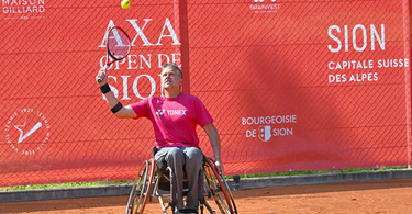 Wheelchair tennis exhibition of best Swiss players