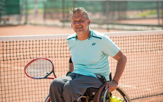 D-7 & Wheelchair tennis demonstration